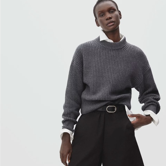 Everlane Sweaters Everlane 0 Cotton Knit Sweater Poshmark